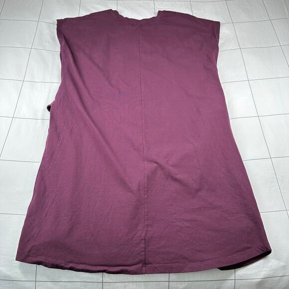 Universal Standard Dress Womens 10/12 Eggplant Misa Jersey Tie Front Stretch - Picture 3 of 10